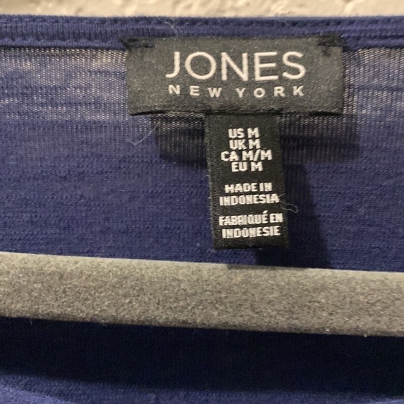 Jones New York blue blouse - Picture 4 of 8